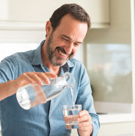 Man Drinking Water