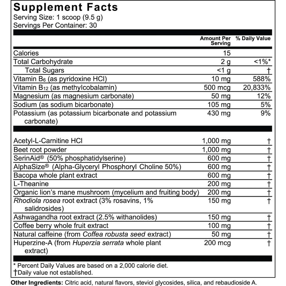 Supplement facts